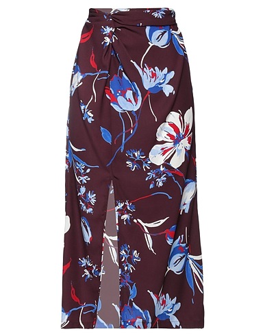 GINA GORGEOUS Gonna midi Bordeaux 100% Poliestere