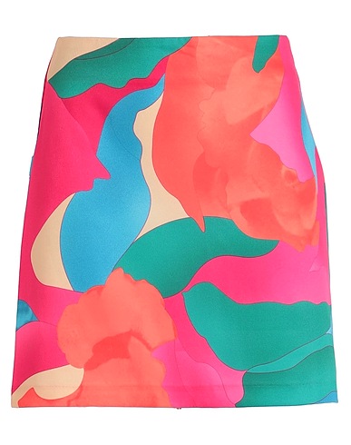VILA Mini skirt Fuchsia 96% Polyester, 4% Elastane