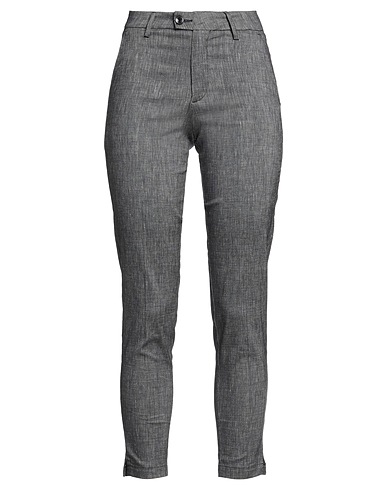 MICHAEL COAL Casual trouser Black 72% Cotton, 24% Linen, 4% Elastane