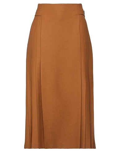 ALBERTA FERRETTI Midi skirt Camel 96% Virgin Wool, 4% Elastane