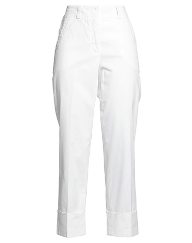 PESERICO Pantalone Bianco 98% Cotone, 2% Elastan