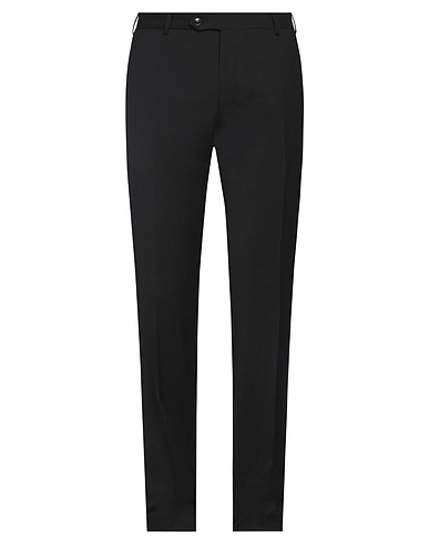 L.B.M. 1911 Casual trouser Black 100% Virgin Wool