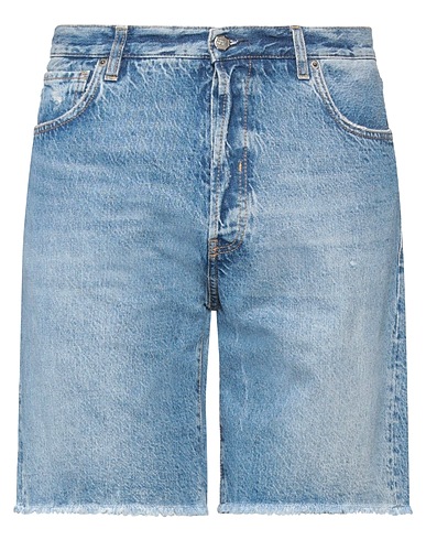 2W2M Denim shorts Blue 72% Cotton, 28% Hemp, Polyester