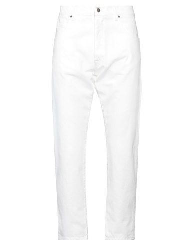 2W2M Denim pants White 100% Cotton