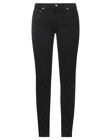 ROŸ ROGER'S Casual trouser Black 69% Cotton, 28% Modal, 3% Elastane
