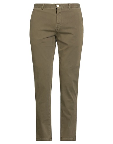 PT Torino Casual pants Military green 98% Cotton, 2% Elastane