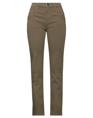 ETRO Pantaloni jeans Verde militare 98% Cotone, 2% Elastan