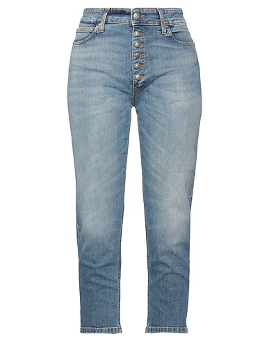 ROŸ ROGER'S Denim trousers Blue 98% Cotton, 2% Elastane