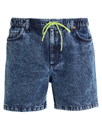 BOSS Denim shorts Blue 60% Cotton, 40% Recycled cotton