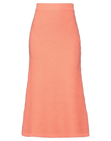 CHLOÉ Gonna midi Salmone 100% Cachemire