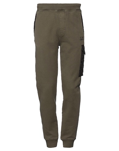 C.P. COMPANY Pantalon Vert militaire 100% Coton, Polyamide