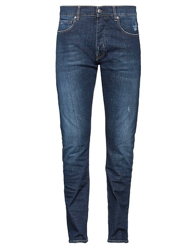 2W2M Denim trousers Blue 98% Cotton, 2% Elastane