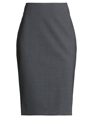 THEORY Midi skirt Grey 96% Wool, 4% Elastane