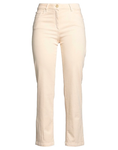 NENETTE Denim trousers Cream 92% Cotton, 8% Elastane