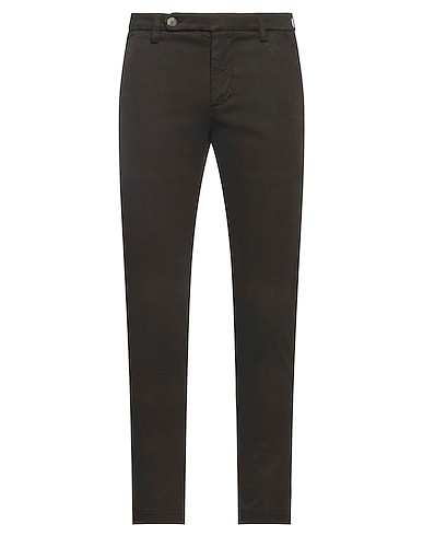 ENTRE AMIS Casual trouser Charcoal 98% Cotton, 2% Elastane