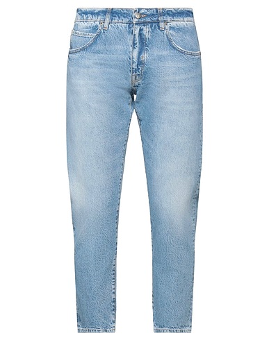 2W2M Denim trousers Blue 72% Cotton, 28% Hemp