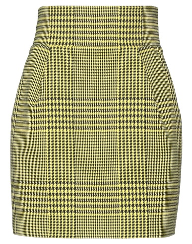 ALEXANDRE VAUTHIER Minigonna Giallo 63% Poliestere, 34% Viscosa, 3% Elastan