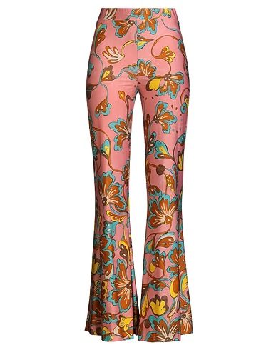 MALÌPARMI Casual trouser Pink 86% Polyester, 14% Elastic fibres