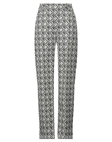 MARINE SERRE Casual trouser Off white 65% Wool, 35% Recycled polyester