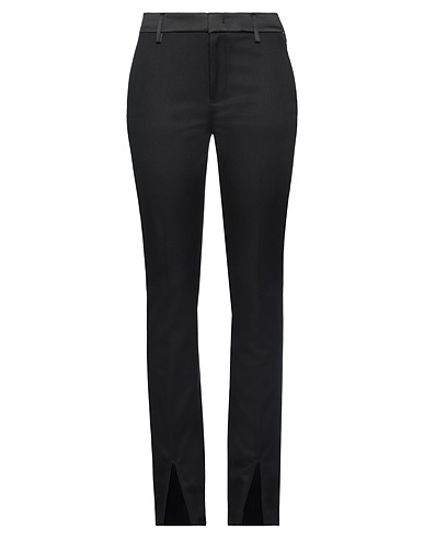 DONDUP Casual trouser Black 51% Virgin Wool, 47% Cotton, 2% Elastane