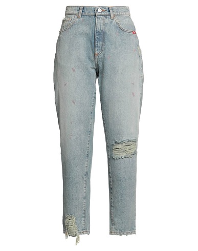 AMISH SUPPLIES Denim trousers Blue 100% Cotton, Polyester