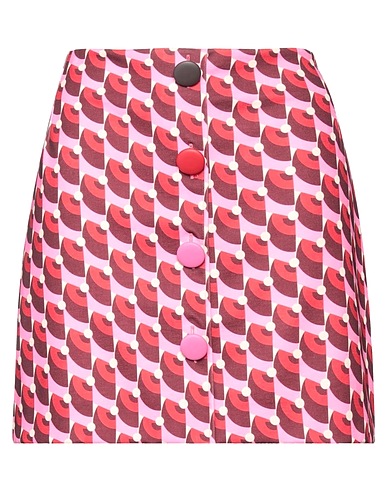 MALÌPARMI Mini skirt Pink 94% Polyester, 6% Elastane