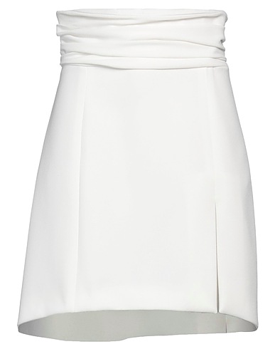 STEFANO DE LELLIS Mini skirt White 100% Polyester