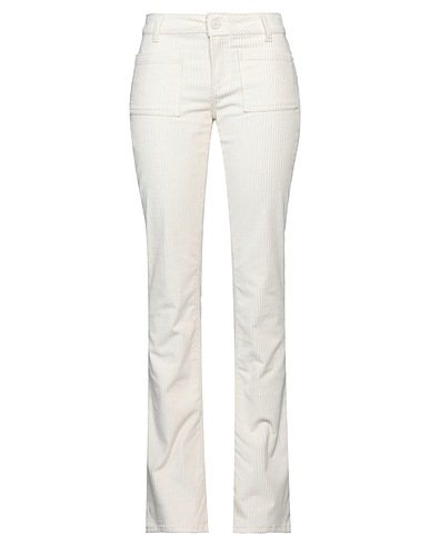 DONDUP Pantalone Bianco 98% Cotone, 2% Elastan