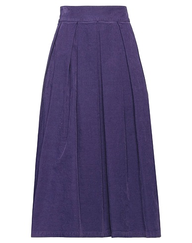 DEPARTMENT 5 Midi skirt Purple 98% Cotton, 2% Elastane