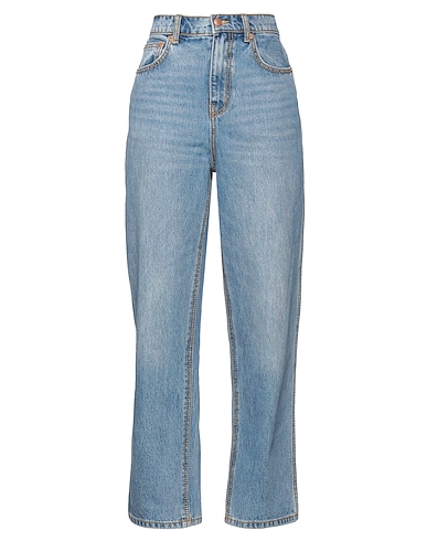 TORY BURCH Denim trousers Blue 100% Cotton