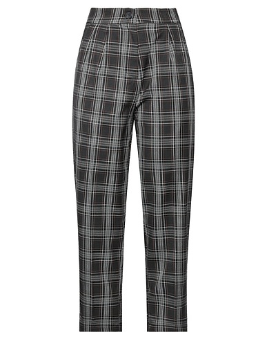 ANGELA DAVIS Casual pants Black 63% Polyester, 34% Viscose, 3% Elastane