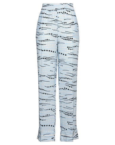 REDValentino Casual pants Sky blue 100% Silk, Polyester