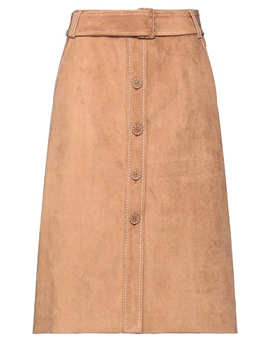 BOUTIQUE MOSCHINO Midi-Rock Kamel 90% Polyester, 10% Gummi
