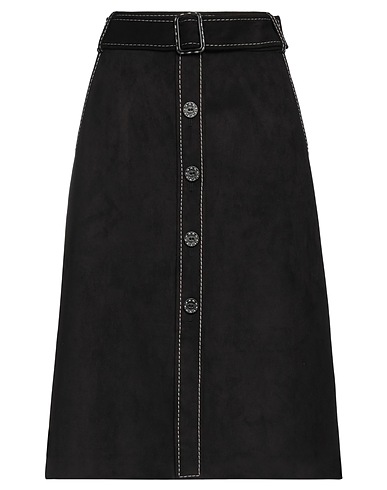 BOUTIQUE MOSCHINO Midi skirt Black 90% Polyester, 10% Rubber