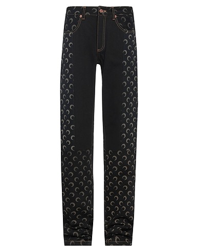 MARINE SERRE Denim pants Black 100% Cotton
