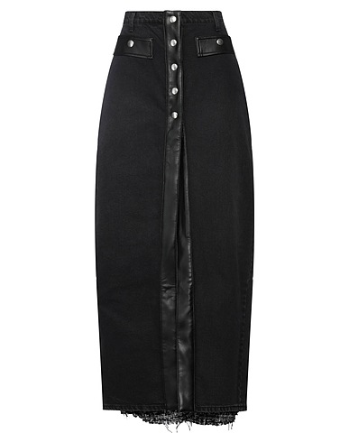 GAëLLE Paris Gonna jeans Antracite 100% Cotone, Poliestere, Poliuretano, Viscosa