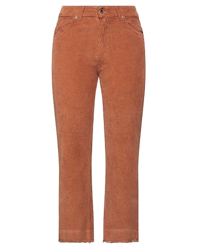 SOUVENIR Casual pants Camel 98% Cotton, 2% Elastane