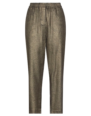 8PM Pantalone Oro 69% Viscosa, 29% Poliestere, 2% Poliuretano