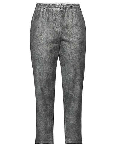 8PM Pantalone Argento 69% Viscosa, 29% Poliestere, 2% Poliuretano