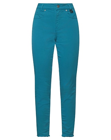 GAëLLE Paris Denim pants Deep teal 98% Cotton, 2% Elastane