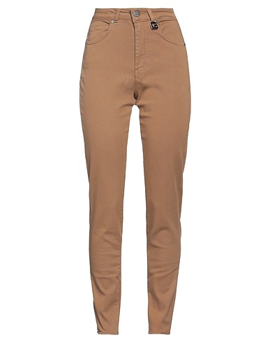 GAëLLE Paris Denim trousers Taupe 98% Cotton, 2% Elastane