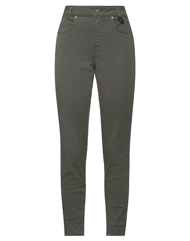 GAëLLE Paris Denim trousers Military green 98% Cotton, 2% Elastane