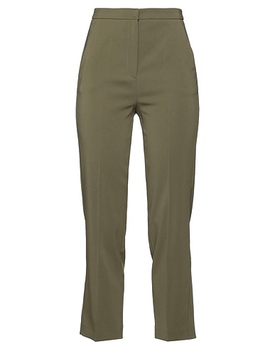 PATRIZIA PEPE Casual trouser Military green 97% Polyester, 3% Elastane