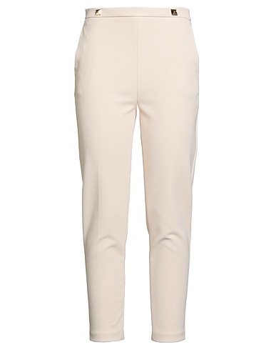 ELISABETTA FRANCHI Casual trouser 2 ESSENTIALS Beige 96% Polyester, 4% Elastane