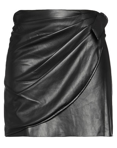 GUESS Mini skirt Black 100% Polyurethane, Polyester