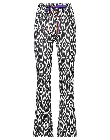 GAëLLE Paris Casual pants White 95% Polyester, 5% Elastane
