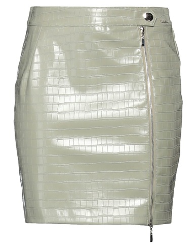 KORALLINE Mini skirt Sage green 50% Polyurethane, 50% Polyester