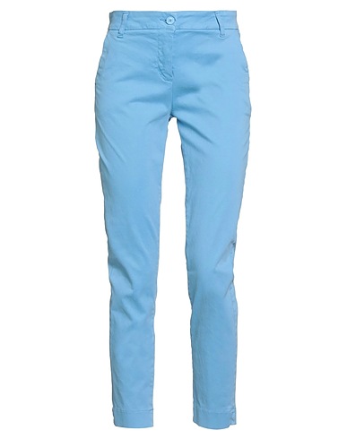 WHITE WISE Casual trouser 97% Cotton, 3% Elastic fibres
