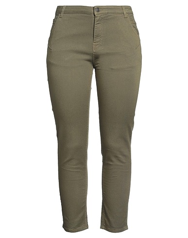 REIGN Pantalone Verde militare 98% Cotone, 2% Elastan