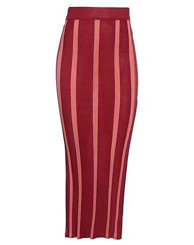 KORALLINE Midi skirt Burgundy 65% Viscose, 35% Polyamide